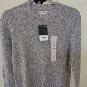 Men’s 100% Cotton Knit Sweater Gray Size Small New with Tags